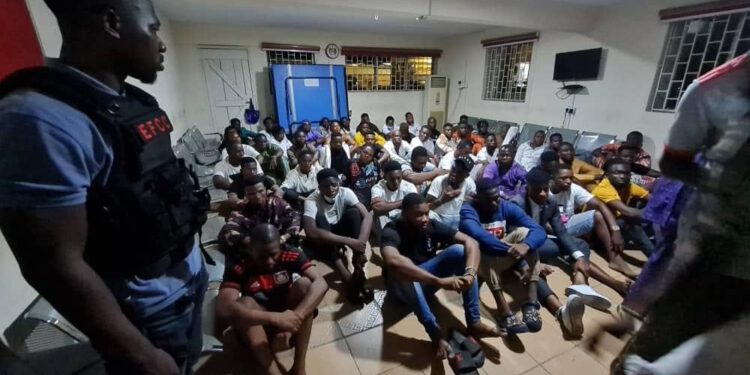 Busted! EFCC Arrests 60 At ‘Yahoo Boys’ Awards Night