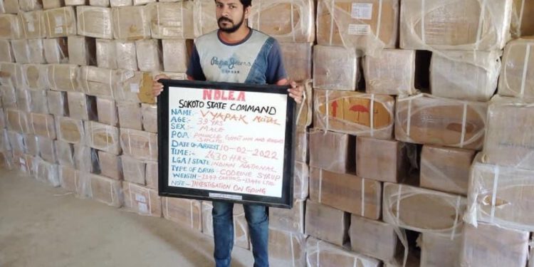 Indian Businessman Smuggled Over 134,700 Bottles Of Codeine Into Nigeria