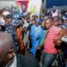 Photos: Moment Tinubu, Obasa Arrive Agege, Visit Home Of Late Prof Samuel
