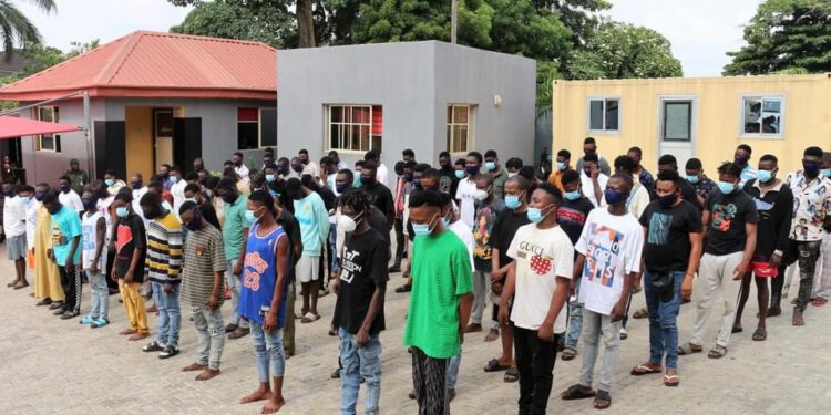 80 Suspected Yahoo Boys Arrested In Ibadan, Another 40 In Enugu