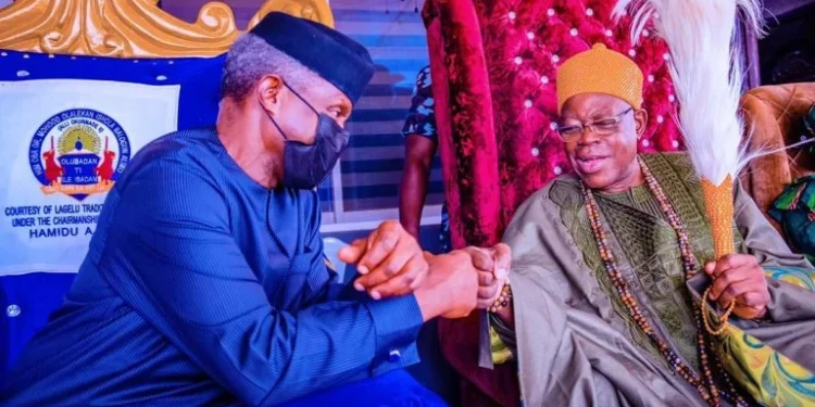 Osinbajo Visits Olubadan, Seeks For His Blessings