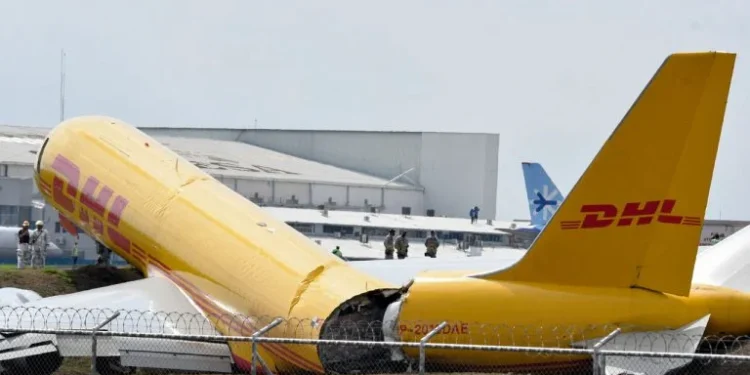 Cargo Plane Breaks Into Two During Emergency Landing