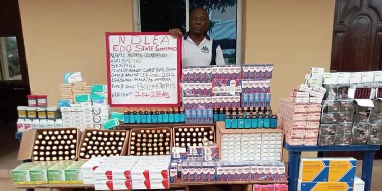 Tons of Tramadol, Cannabis Seized In Edo, Kaduna, Kogi, A/Ibom, And Oyo States