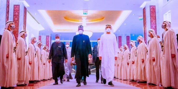 Buhari On Condolence Visit To UAE