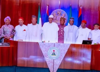 Buhari Meets Amaechi, Malami, Other Outgoing Cabinet Members