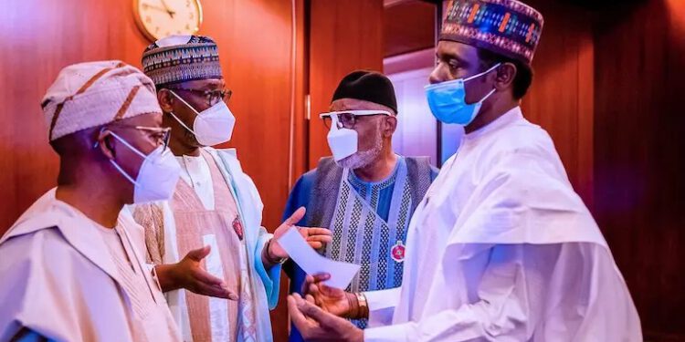 Lawan Missing As Govs Submit Names Of Tinubu, Osinbajo, Amaechi, Two Other Presidential Aspirants To Buhari