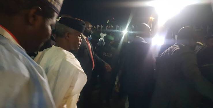 APC Primary: Osinbajo Leaves Convention Venue As Tinubu Leads With Wide Margin