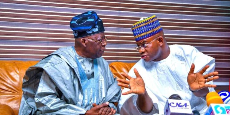 Tinubu, Yahaha Bello In Closed-door Meeting