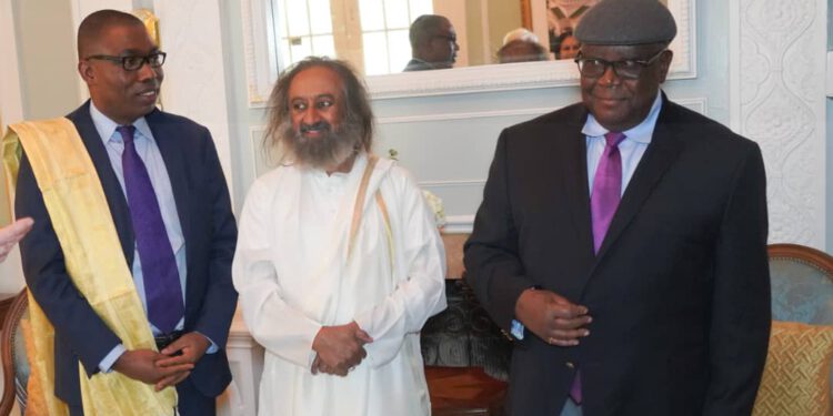 Acclaimed Spiritual Leader, Sri Sri Ravi Shankar Prays For Friend, Adebayo And Nigeria