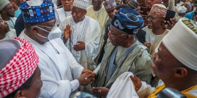 Lawan, Tinubu, Attend Special Juma’at Prayer To Mark 2022 Democracy Day