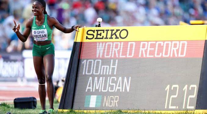 Buhari Celebrates Amusan’s World-Record Athletic Gold Win