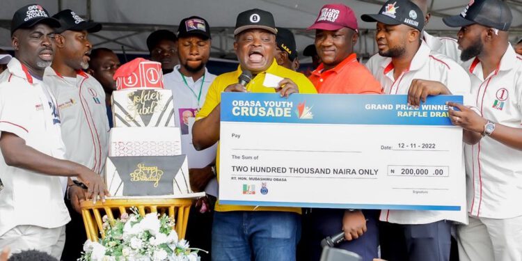 Thousands Of Youth Mobilise For Tinubu, Obasa, Promises Massive Supports For Sanwo-Olu, Other Candidates