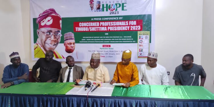 Concerned Professionals For Tinubu/Shettima Presidency 2023 Plans Strategic Engagement Of Grassroot Voters