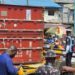 Truck Falls On Bus At Ojuelegba, Lagos