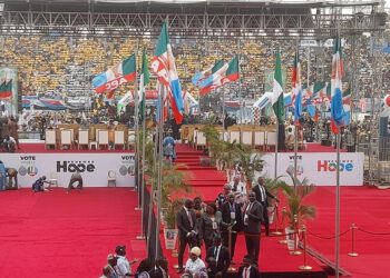 Buhari Arrives Lagos For APC Campaign Rally