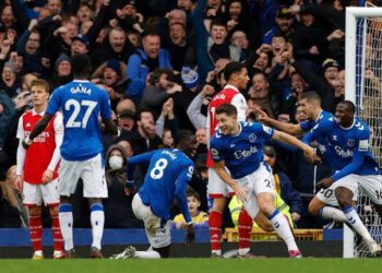 Struggling Everton Stun EPL Leaders Arsenal In Goodison Park