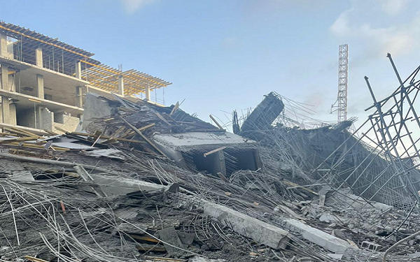 Scores Trapped As Seven-storey Building Collapses In Banana Island