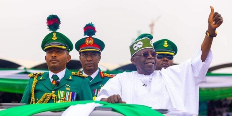 President Bola Ahmed Tinubu Inspects Guards Of Honour
