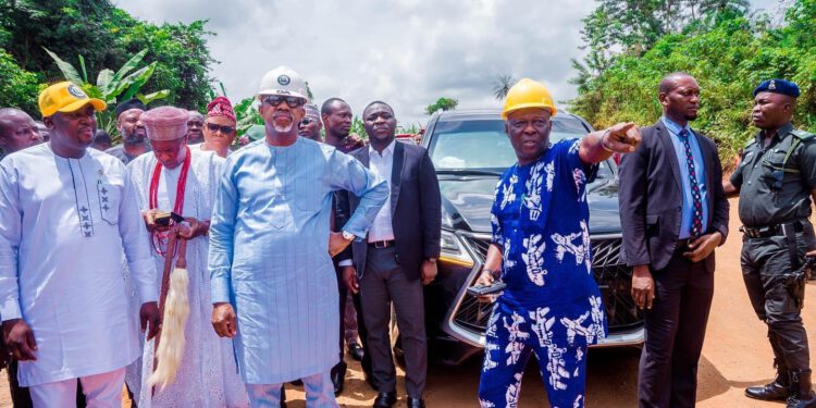 Dapo Abiodun Pledges Completion Of Owode-Siun Road In The Next Two Months