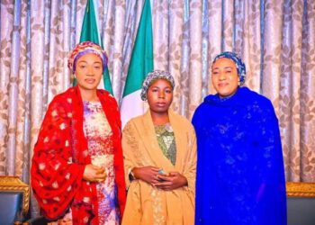 First Lady Welcomes Rescued Chibok Girl