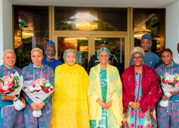 Oluremi Tinubu Welcomes Super Falcons At State House Abuja
