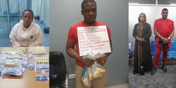 NDLEA Arrests India-bound ‘Couple’, Intercepts Europe-bound Heroin, Meth