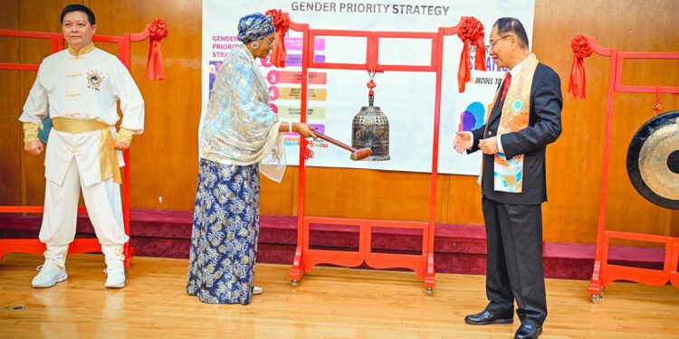 Oluremi Tinubu Emerges 517th Peace Bell Ringer In The World