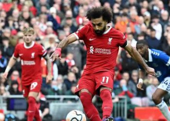 EPL: Salah Double Downs 10-man Everton, Sends Liverpool Top