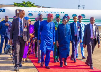 Tinubu Arrives Lagos For Eid-el-Fitr