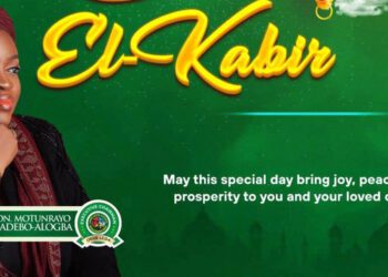 Hon. Motunrayo Gbadebo-Alogba Extends Warm Eid-El-Kabir Greetings to Muslims Worldwide