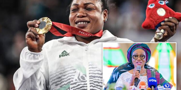 Oluremi Tinubu Applauds Onyinyechi Mark’s Paralympic Gold and Record-Breaking Feat