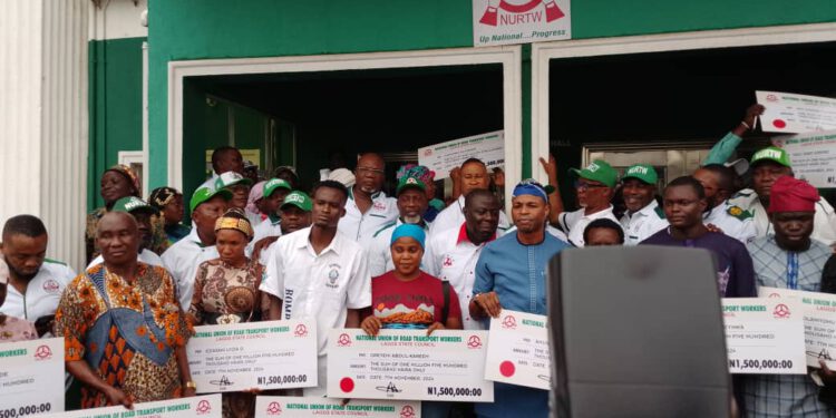 Lagos NURTW Empowers Families of Deceased Members with N40Million
