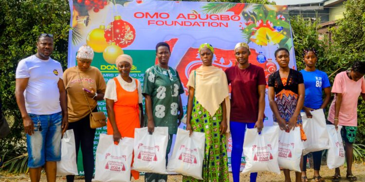 Omo Adugbo Foundation Brings Festive Cheer to Bariga with Annual Christmas Food Drive