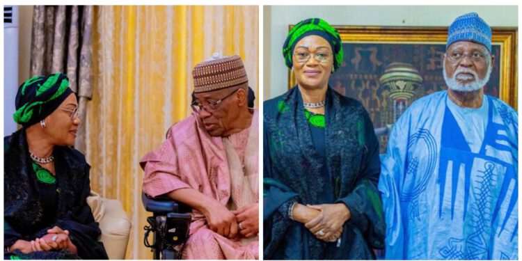 Oluremi Tinubu Visit IBB, Abdulsalami Abubakar in Minna