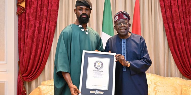 Chess Champion Tunde Onakoya Meets President Tinubu, Presents Guinness World Record Certificate