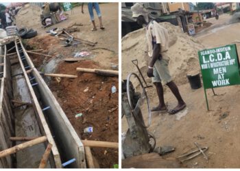 Igando-Ikotun LCDA Chairman Akinsanya Flags Off Drainage Rehabilitation on AnuOluwapo Street