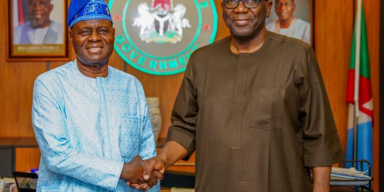 Kwara APC Guber Aspirant Bashir Bolarinwa Visits Gov AbdulRazaq