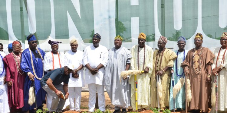 SMA Gold Lays Foundation for Badagry Federation House, Commissions Agbalata Market