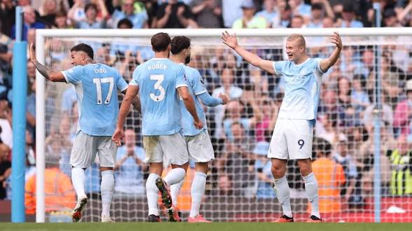 EPL: Man City beat Sunderland 5-3 to seize top spot
